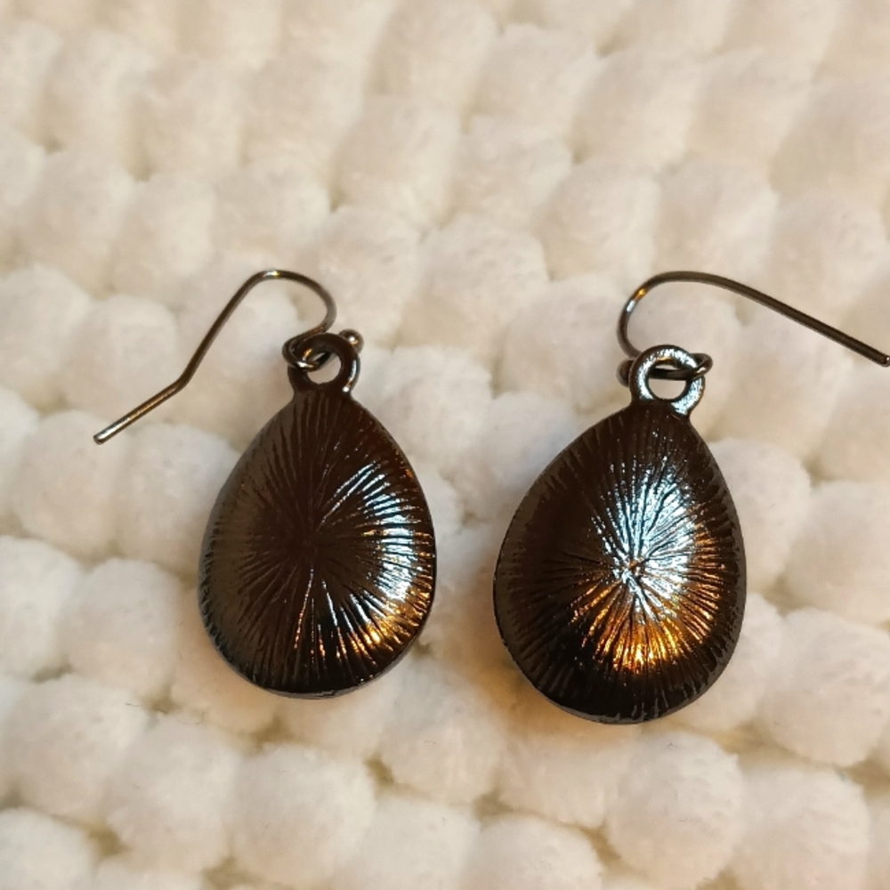 Natural Labradorite Earrings - Picture 3 of 3